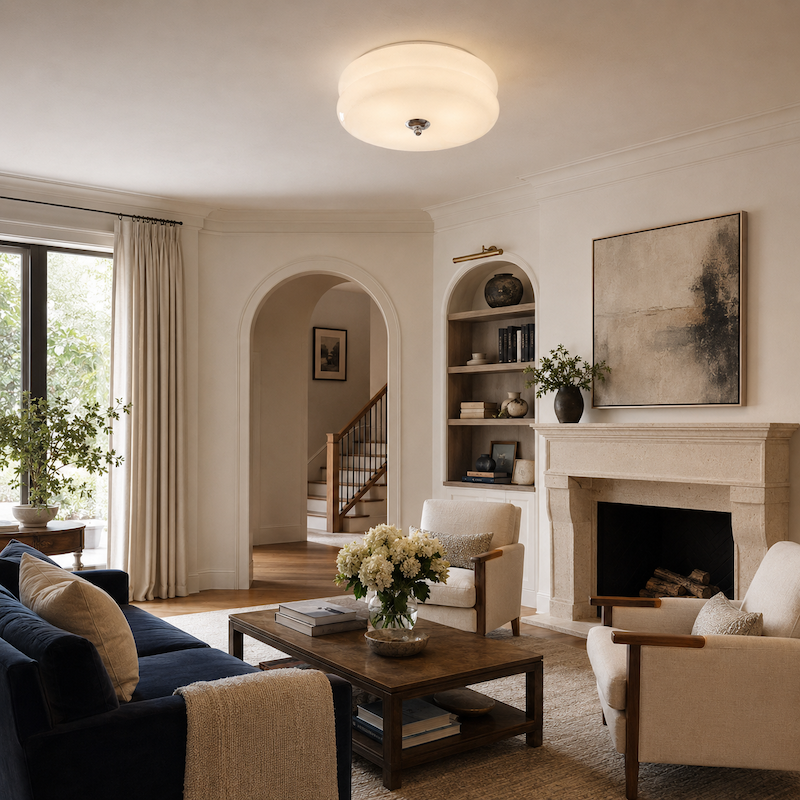 The Éloise Art Deco Glass Ceiling Light