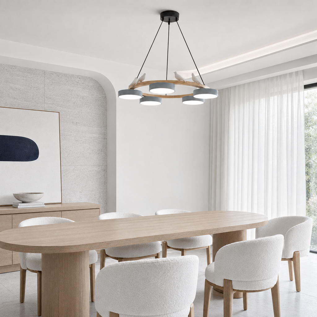 The Avielle Bird Ring Chandelier