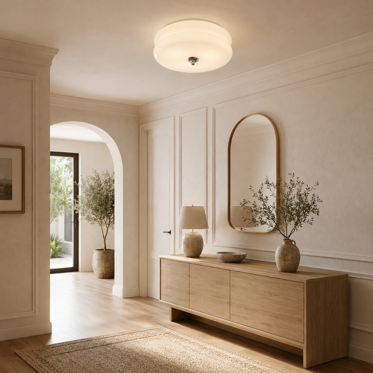The Éloise Art Deco Glass Ceiling Light