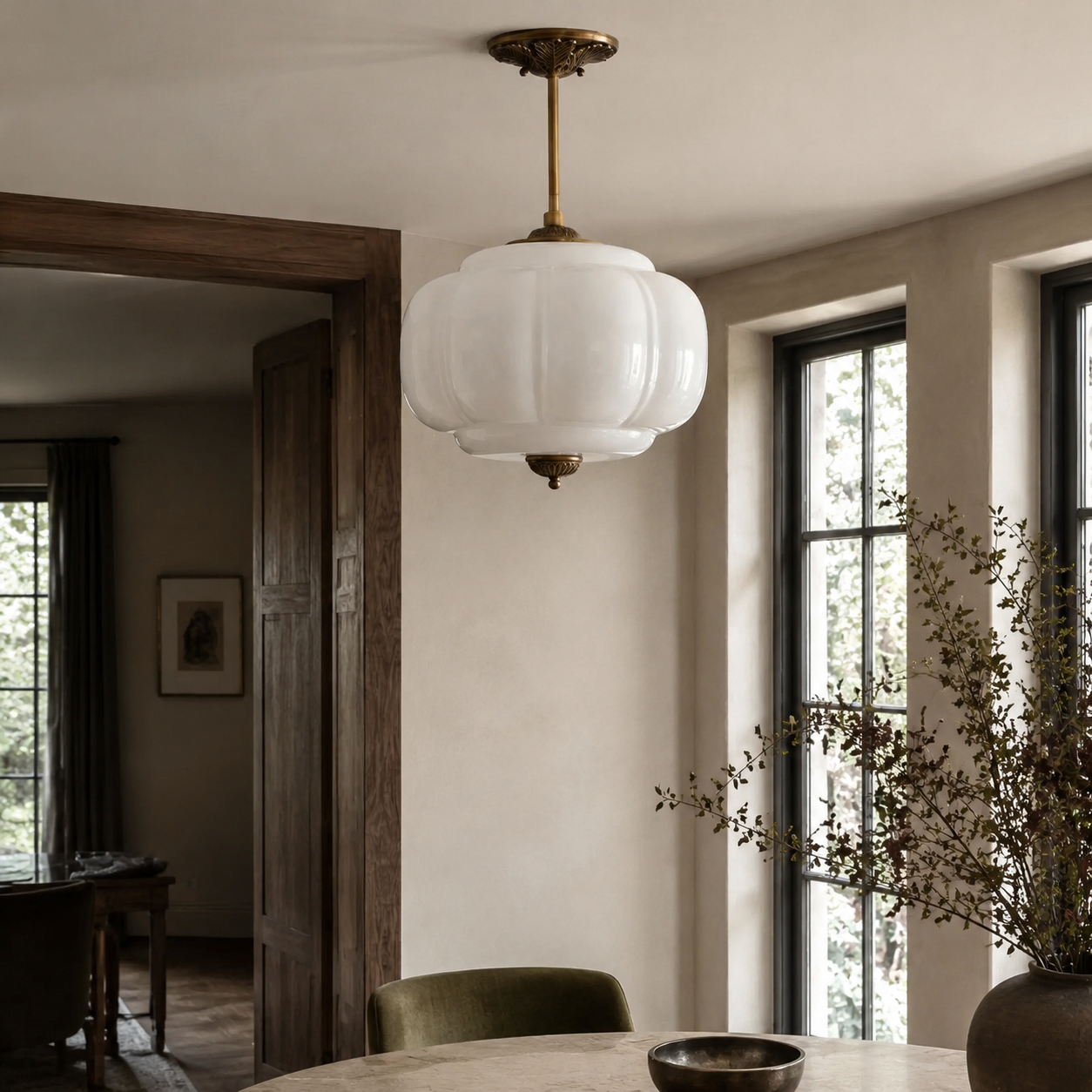 Marielle Vintage Glass Ceiling Light