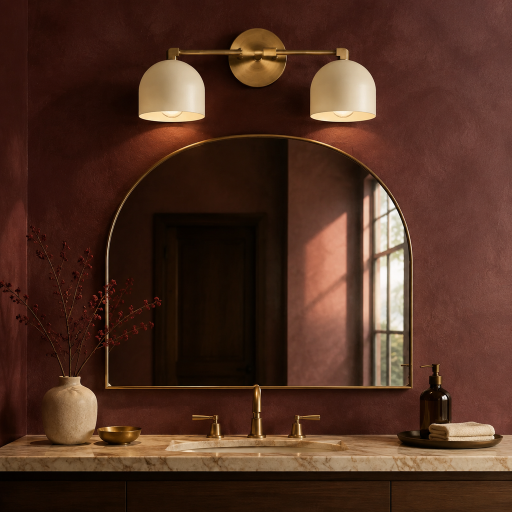 Mid-Century Globe Vanity Wall Light