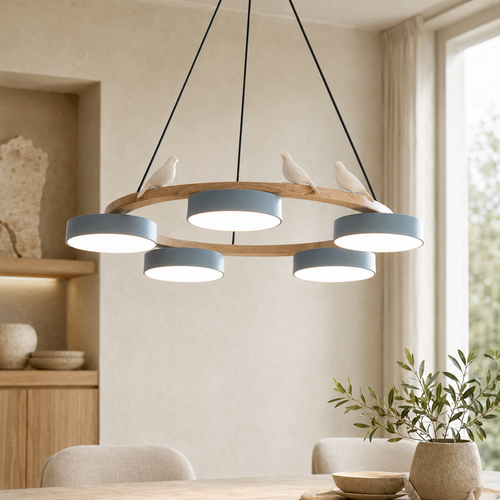 The Avielle Bird Ring Chandelier